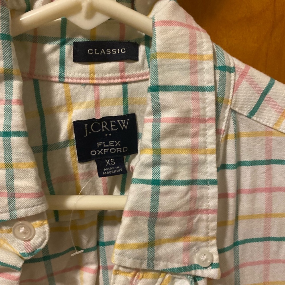 J. Crew, button down, long sleeved, collared tee shirt